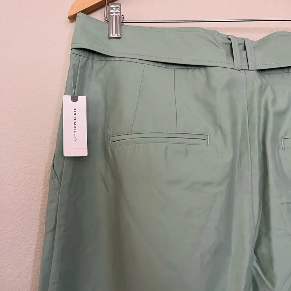 Maeve Light Green Cropped Ankle Pants - Picture 9 of 12